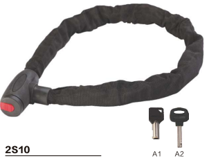 Briviga ZİNCİR KİLİT ANAHTARLI 2S31 SİYAH 6X650 mm - BRIVIGA