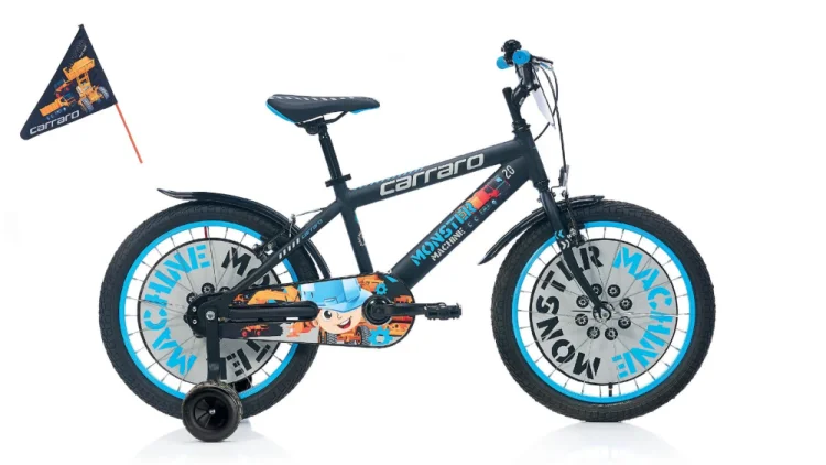 CARRARO MONSTER 20 250H 1-V VB MAT SiYAH-GRİ-MAVİ - 1