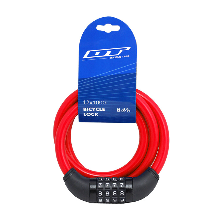 DT KİLİT - 12X1000, 4 ŞİFRELİ, KIRMIZI - 1