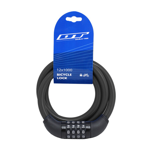 DT KİLİT - 12X1000, 4 ŞİFRELİ, SİYAH - DT