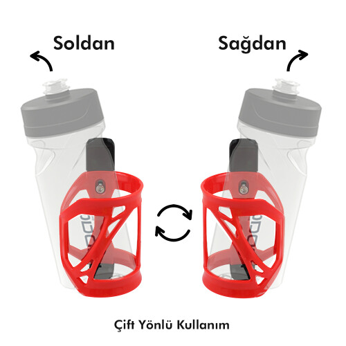 IMPACT SULUK KAFESİ - T-SIDE, SAĞ/SOL AYARLI, PLASTİK, SİYAH/NEON - 2