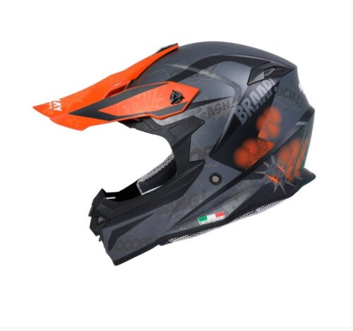 SWAY FS-617 CROSS KASK 59-60 CM POW BLACK-ORANGE - SWAY