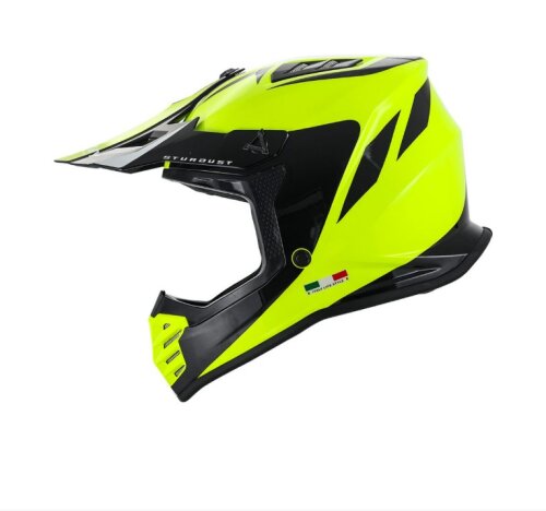 SWAY FS-618 ÇOCUK CROSS KASK 53-54CM STARDUST GLOSS YELLOW-BLACK - SWAY
