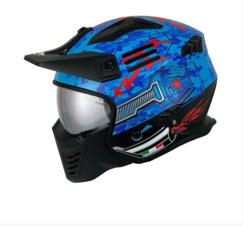 SWAY FS-X2 TROOPER BLUE RED L KASK - SWAY